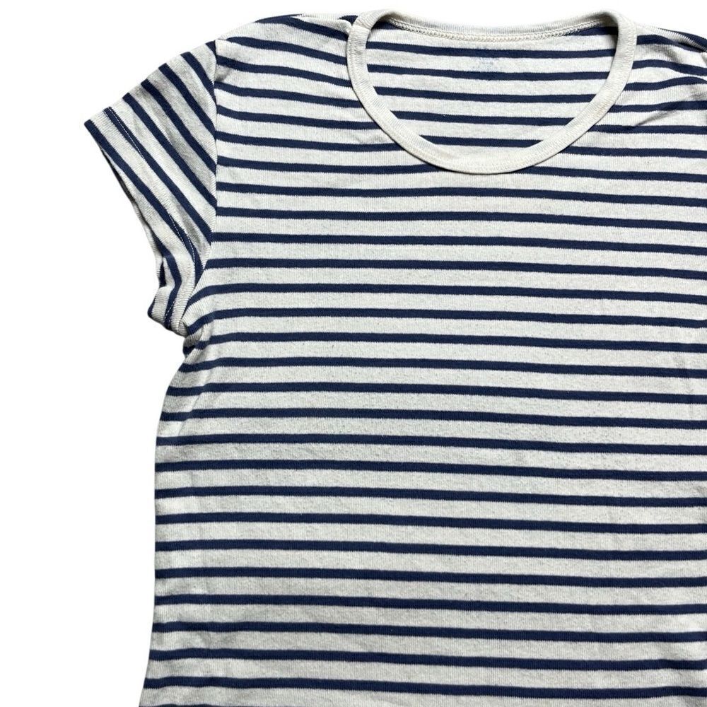 Striped Navy and White T-Shirt